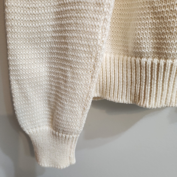 Emerson Fry Carolyn Sweater - Ivory Organic Cotton Size Medium - Picture 11 of 11